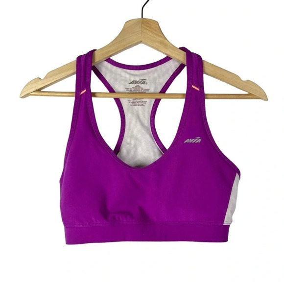 Avia Purple Racerback Padded Athletic Sports Bra M - Picture 1 of 4